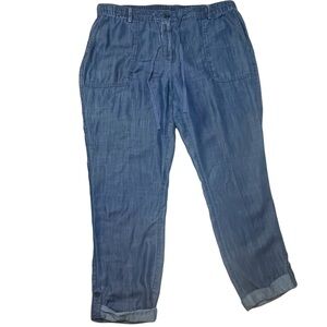 Land’s End Denim Chambray Pants 14